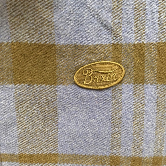 Brixton Utopia Zip Up Corduroy Jacket Mineral Blue Large - Picture 2 of 8